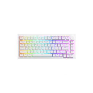 Bàn phím cơ AKKO 5075B Plus White (Multi-Modes, RGB, Gasket Mount, Castle Crew Yellow Pro switch)