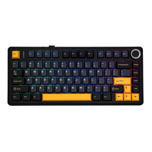 Bàn phím cơ Aula 3-Mode F75 Đen + Xanh Đậm + Cam (Reaper switch)