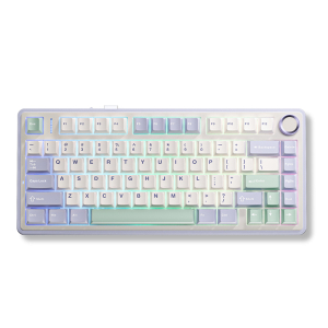 Bàn phím cơ Aula 3-Mode F75 Ice Green Tím Nhạt + Be + Xanh Lá (Reaper switch)