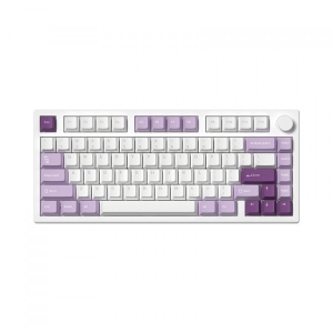 Bàn phím cơ FL-Esports GP75CPM White Body Taro Purple (Red switch, Kailh Box)