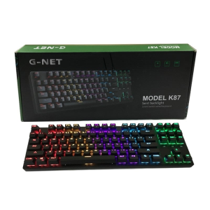 Bàn phím cơ Gnet K87 Gaming (Led 7 màu, 87 phím)