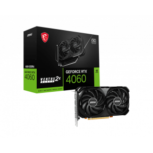 Card đồ họa MSI GeForce RTX 4060 Ventus 2X Black OC 8GB (GDDR6, 128 bit)