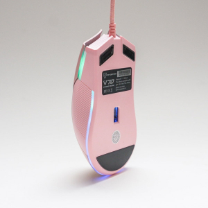 Chuột có dây Gaming Motospeed V70 RGB Pink