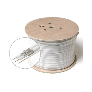 Dây đồng trục TAESUNG RG59 (Liền nguồn CCS 0.9 Cu dầu, 305m/cuộn hợp kim, DTRG59CCS305)