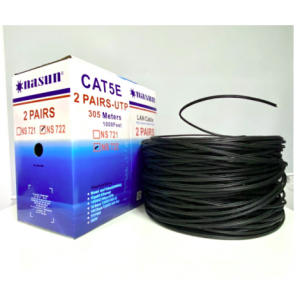 Dây mạng Nasun Cat5e NS-723 (CCA, Thép gia cường, 305m/Cuộn)