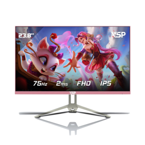 Màn hình 24-inch VSP V2408S White (23.8" IPS 100Hz, Full Viền, VGA, HDMI, Chân chữ V, Màu Trắng)