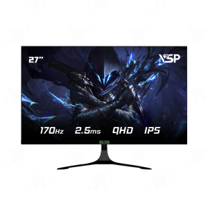 Màn hình 27-inch VSP ELSA 27Q7 (27" IPS 2K 170hz, QHD, 110%sRGB, HDMI, DP, Chân chữ V)
