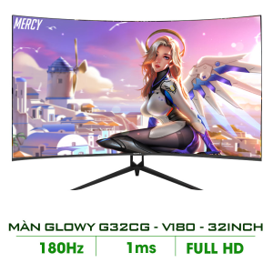 Màn hình 32-inch GLOWY G32CG-Y180 (32" Cong 180Hz, Full Viền, FHD, Chân Y)