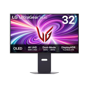 Màn hình gaming LG UltraGear 32GS95UV-B (31.5 inch, 4K 3840x2160, 0.03ms, 240Hz, 275cd/m², OLED, Loa)
