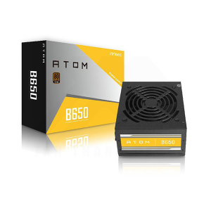 Nguồn PC Antec ATOM B650 (650W, 80 Plus Bronze, Non‑Modular, ATX, Đen)
