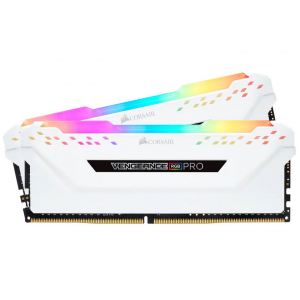 Ram PC Corsair Vengeance Pro White 16GB (DDR4, 3200MHz, RGB)