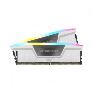 Ram PC Corsair Vengeance White Heatspreader 32GB (DDR5, 5600MHz, 2x16GB, RGB, CMH32GX5M2B5600C40W)