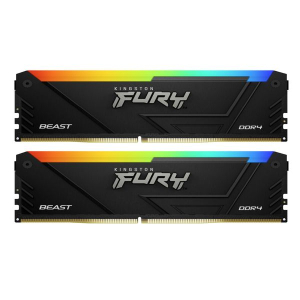 Ram PC Kingston Fury Beast 16GB (DDR4, 3600Mhz, 2x8GB, RGB, KF436C17BB2AK2/16)