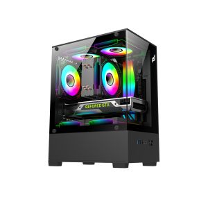 Vỏ Case E-Dra ECS1303 Black (Mini Tower, m-ATX, Màu Đen)