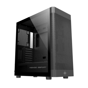 Vỏ Case KENOO ESPORT AF100 (Mini Tower, m-ATX, 3 Fan, Màu Đen)