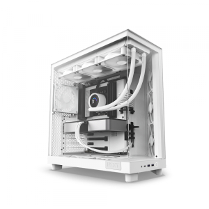 Vỏ Case NZXT H6 Flow White (Mid Tower, ATX, CC-H61FW-01)