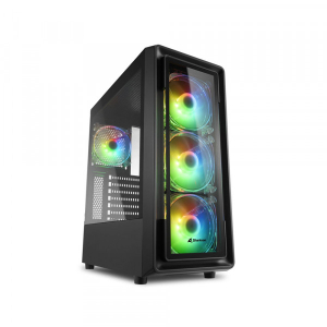 Vỏ Case Sharkoon TK4 RGB (Mid Tower, ATX, Màu Đen)