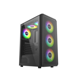 Vỏ Case VITRA CERES V309 Black (ATX, 3 Fan RGB, Màu Đen)