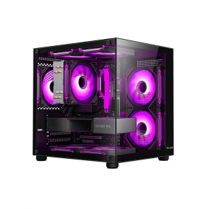 Vỏ Case VITRA CRYSTAL S1 Lite SE Black (MATX, Rad 240, Màu Đen)