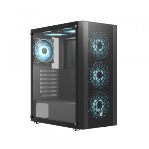Vỏ Case VITRA SAPHIRA NX16 Black (E-ATX, 3 Fan RGB, Màu Đen)