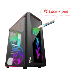 Vỏ Case VSP P18+ Black (ATX, Màu Đen)