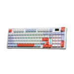 Bàn phím cơ Aula 3-Mode S98 PRO Xanh Dương + Trắng + Cam (Nimbus V3 switch)