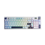 Bàn phím cơ Aula 3-Mode S98 PRO Xanh Dương + Trắng + Tím Đậm (Paleo Dust switch, Bluetooth/Wireless, LED RGB)