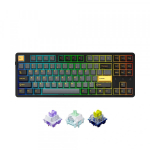 Bàn phím cơ DareU EK87 Pro Triple Mode Black Golden (Cloud switch)