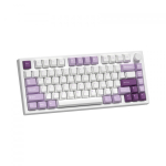 Bàn phím cơ FL-Esports GP75CPM White Body Taro Purple (Red switch, Kailh Box)