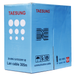 Dây mạng Taesung Cat5E FTP Hợp kim (Băng nhôm, Trắng)