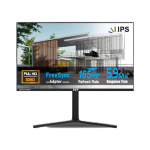 Màn hình 24-inch VSP VG248B (23.8" IPS 165Hz, Full Viền, FHD, 2xHDMI, 1xDP, Chân chữ V, Xoay 90 Độ)