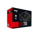 Nguồn PC Aigo VK750 (750W, 85 Plus, Non-Modular, ATX, Đen)