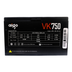 Nguồn PC Aigo VK750 (750W, 85 Plus, Non-Modular, ATX, Đen)