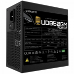 Nguồn PC Gigabyte UD850GM PG5 (850W, 80 Plus Gold, Full‑Modular, ATX, Đen)