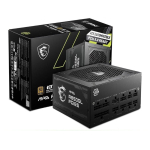 Nguồn PC MSI MAG A850GL PCIE5 (850W, 80 Plus Gold, Full‑Modular, ATX, Đen)