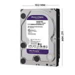 Ổ cứng HDD Western Purple 4TB (3.5", Sata III, 256MB Cache, 5400rpm)