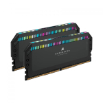 Ram PC Corsair Dominator Platinum Black 32GB (DDR5, 5200MHz, 2x16GB, RGB, CMT32GX5M2B5200C40)