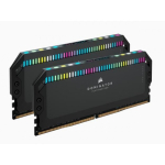 Ram PC Corsair Dominator Platinum Black 64GB (DDR5, 5200MHz, 2x32GB, RGB, CMT64GX5M2B5200C40)