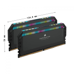 Ram PC Corsair Dominator Platinum Black 64GB (DDR5, 5600MHz, 2x32GB, RGB, CMT64GX5M2B5600C40)
