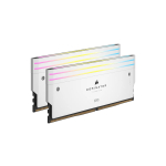 Ram PC Corsair Dominator Titanium White 64GB (DDR5, 6000MHz, 2x32GB, RGB, CMP64GX5M2B6000C30W)