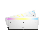 Ram PC Corsair Dominator Titanium White 64GB (DDR5, 6000MHz, 2x32GB, RGB, CMP64GX5M2B6000C30W)