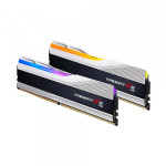 Ram PC G.Skill Trident Z5 Silver 32GB (DDR5, 6000MHz, 2x16GB, RGB, F5-6000J3636F16GX2-TZ5RS)