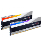 Ram PC G.Skill Trident Z5 Silver 64GB (DDR5, 6400MHz, 2x32GB, RGB, F5-6400J3239G32GX2-TZ5RS)