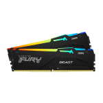 Ram PC Kingston Fury Beast 32GB (DDR5, 6000Mhz, 2x16GB, RGB, EXPO, KF560C36BBE2AK2-32)