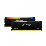 Ram PC Kingston Fury Beast 64GB (DDR4, 3200Mhz, 2x32GB, RGB, KF432C16BB2AK2/64)