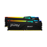 Ram PC Kingston Fury Beast 64GB (DDR5, 6000Mhz, 2x32GB, RGB, KF560C30BBAK2-64)