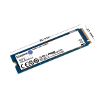 SSD Kingston 500GB NV2 NVMe M.2 2280 PCIe Gen4x4 (R/W 3500/2100 MB/s, TBW 160TB, SNV2S/500G)