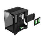 Vỏ Case E-Dra ECS1503 Black (Mini Tower, m-ATX, Màu Đen)