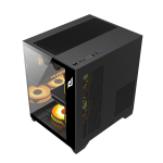 Vỏ Case E-Dra ECS1503 Black (Mini Tower, m-ATX, Màu Đen)