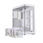 Vỏ Case EINAREX PM400 RGB White (Mini Tower, m-ATX, Màu Trắng)